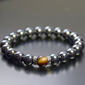 Hematite Chakra Attraction High Quality Bead Bracelet Healing Gift for Men Women 10mm 8mm 6mm 6.0 - 9.0 Inches