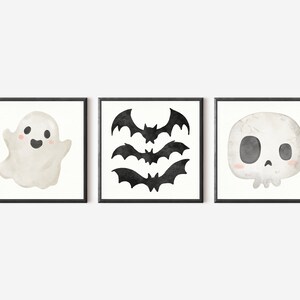 Halloween Watercolor *DIGITAL* Gallery Wall Art Set | wall art | digital print | Halloween art set | Halloween decor | Halloween art