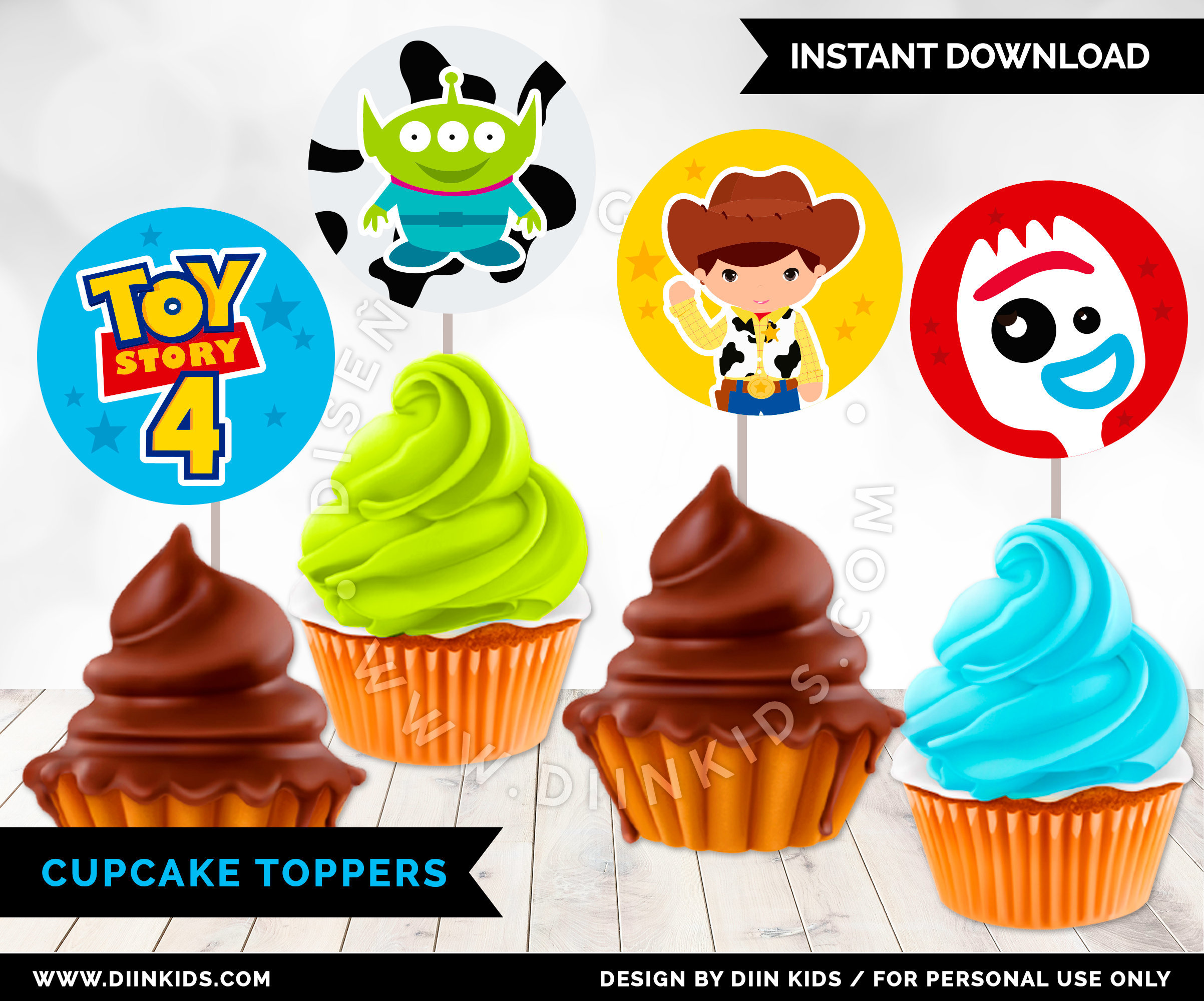 Buy 30 Toy Story Cupcake Toppers Edible Wafer Paper F vrogue.co