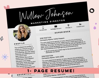 Resume template Etsy - Il 340x270.1763656839 Ovad