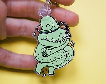 Keychain • Sad Meta Nude • Erotic Feminist Art