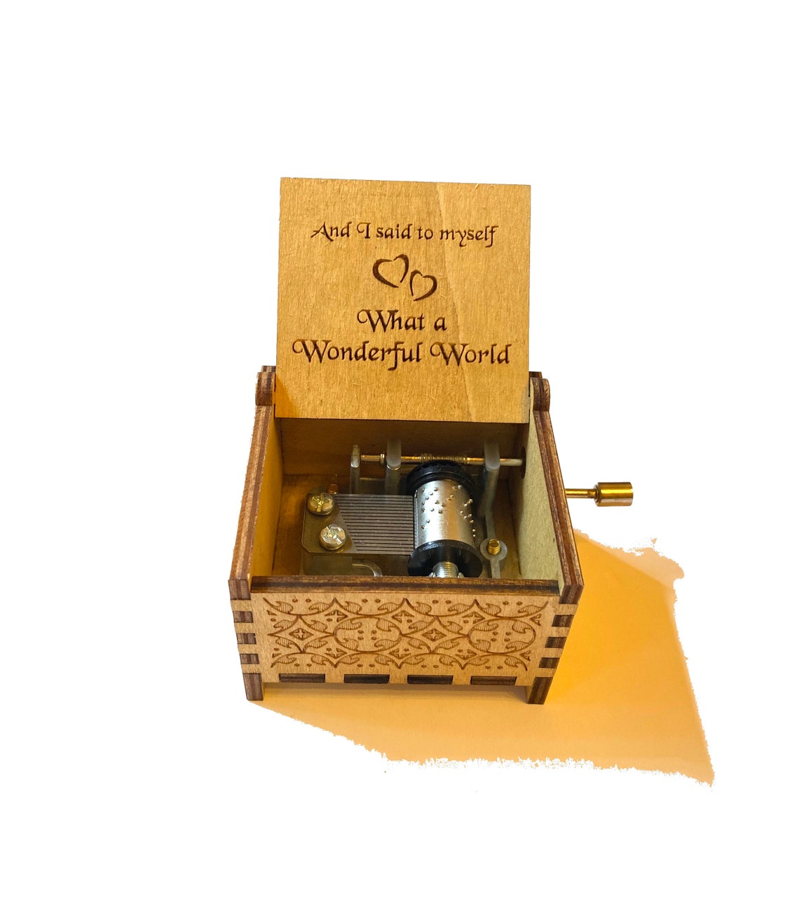 What a Wonderful World Wooden Music Box Windup & Etsy