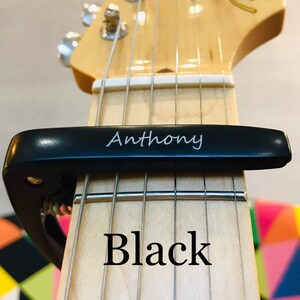 Personalised Guitar Capo, Customised Message, Free Engravings, Free Gift Box, Birthday Gift, Christmas Gift for Guitarists, Musician Gift image 5