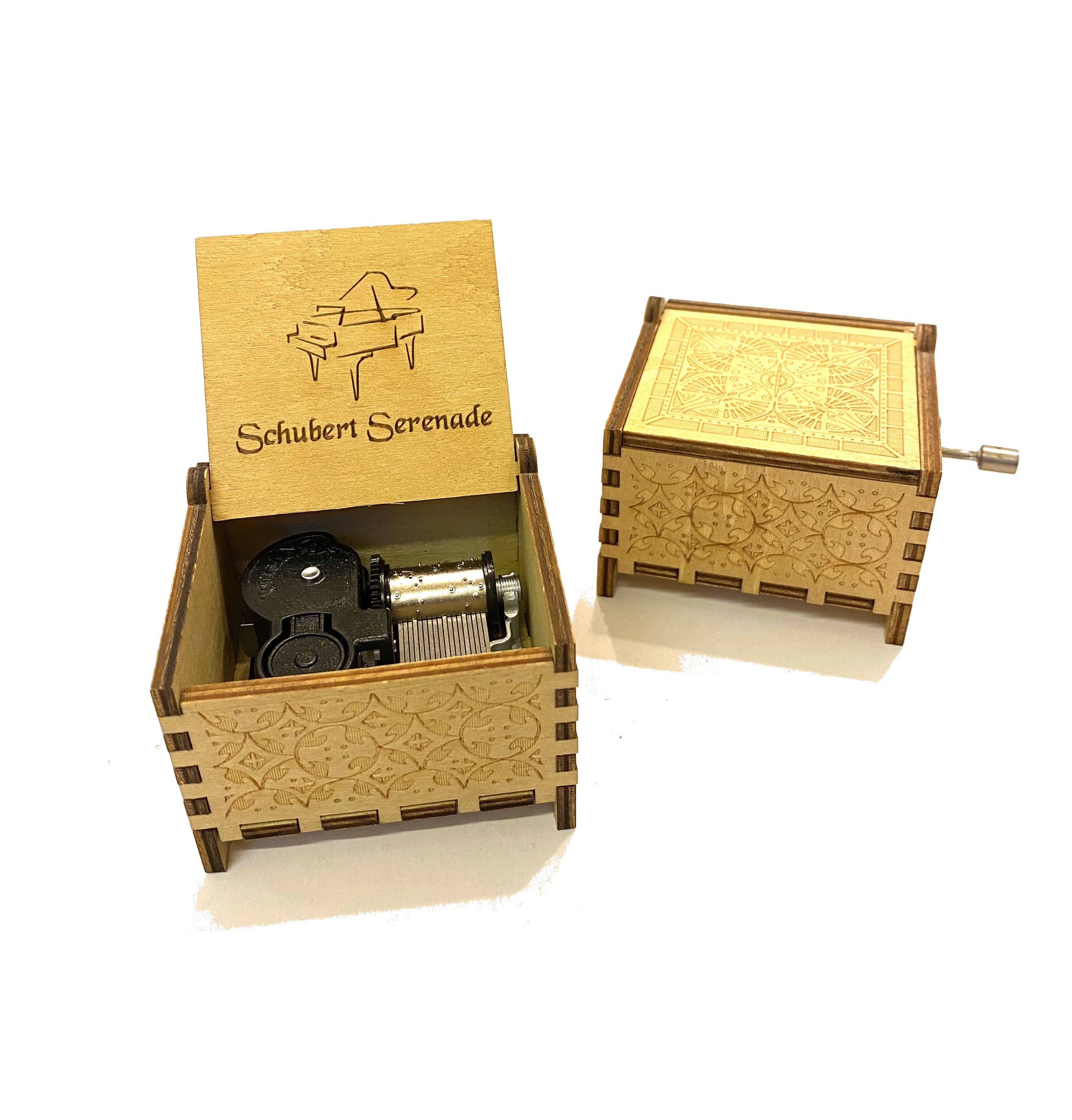 Schubert Serenade Music Box | Wind-up & Hand-cranked