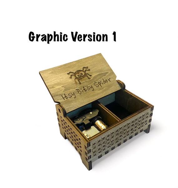Itsy Bitsy Spider Music Box | Keepsake Compartment | Wind-up