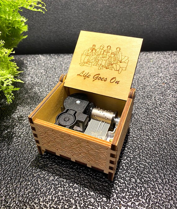 Life Goes on BTS Windup Wooden Music Box Custom Etsy