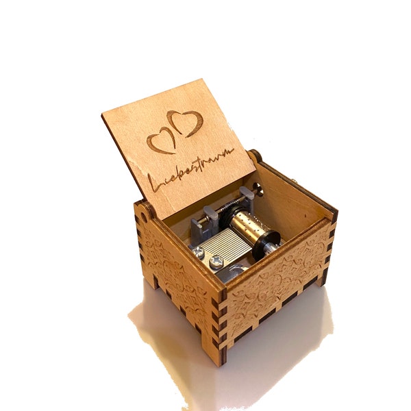 Liebestraum | Love Dream | Wooden Music Box | Wind-up & Hand-crank Versions | Custom Engraving | Free Gift Box | For Classical Music Lovers