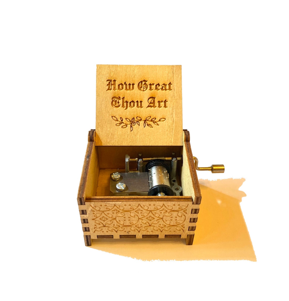 How Great Thou Art Wooden Music Box Windup & Handcrank Etsy Hong Kong