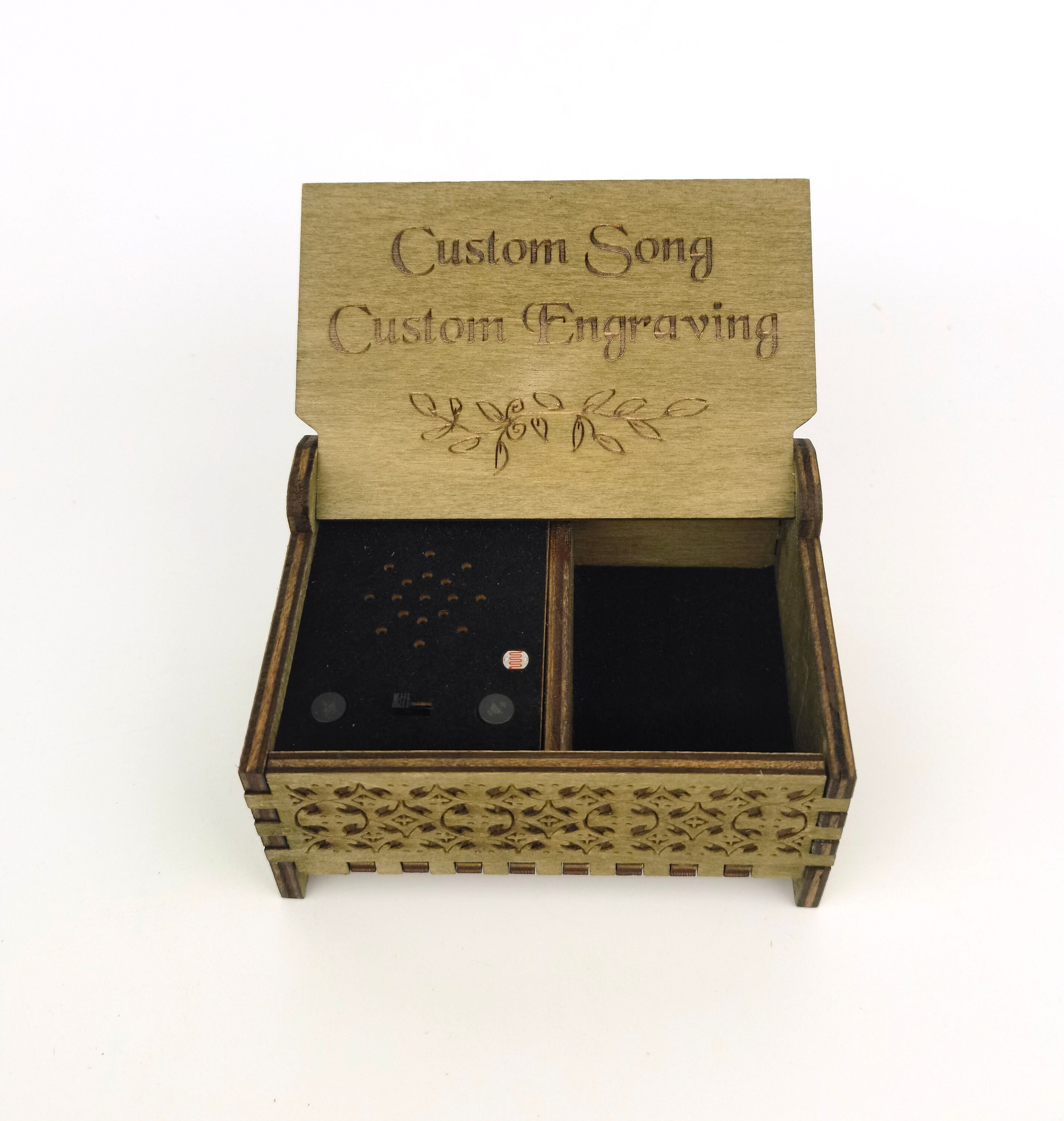 Rustic Digital Music Box | Custom Song of Your Choice | Custom ...