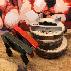 Personalised Guitar Capo, Free Engravings, Perfect Birthday Gift, Christmas Gift for Guitarists, Gift for Musicians!