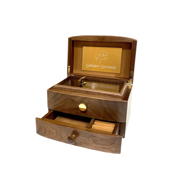 Schubert Serenade | Premium 30-note Wind-up Wooden Music Box