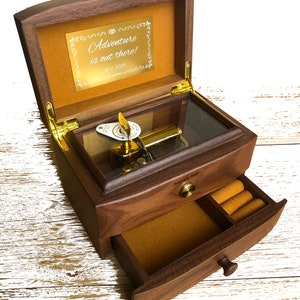 30-Note Premium Wind-up Wooden Music Box | Choice of Over 100 Favorite Pop-Jazz Classics & Customised Tunes