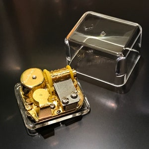 Golden Music Movements | Acrylic box/Sound board | Choice of Over 100 All-time-Favorite Pop-jazz Classics | For DIY Music Boxes & Stuff Toys
