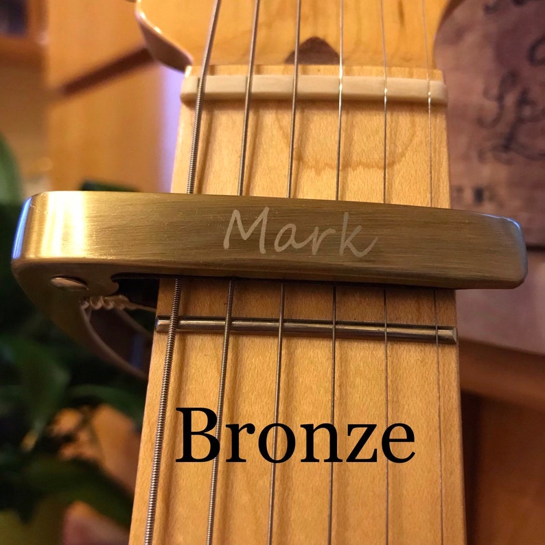 Personalised Guitar Capo, Customised Message, Free Engravings, Free Gift Box, Birthday Gift, Christmas Gift for Guitarists, Musician Gift image 3