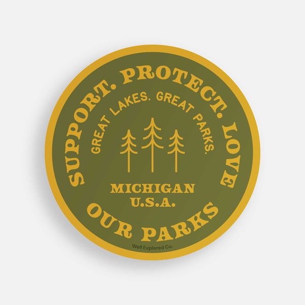 Michigan State Parks Sticker Etsy