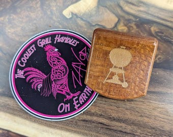 Weber Wooden Vent handle Replacement Leopardwood (Mocha)