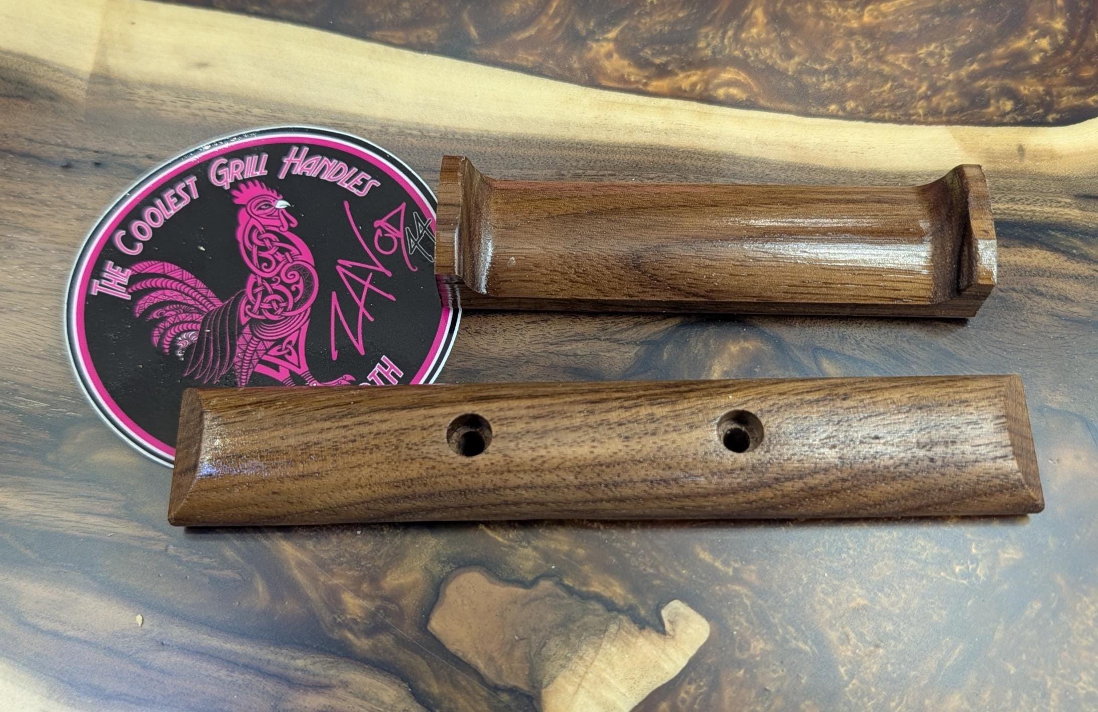 Weber Wooden Double Rivet Handle Replacement (walnut) - Etsy
