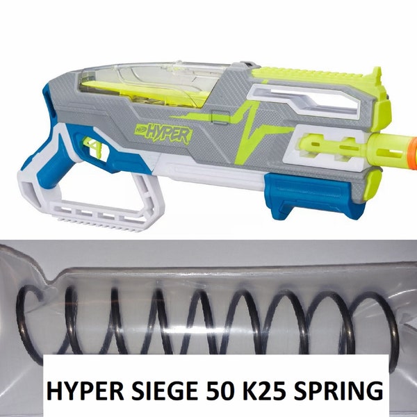K25 Spring for Hyper Siege - 50 - High Powered K 25 Coil Spring Mod For Nerf Hyper Line Siege 50 Blaster  Toy Gun Part
