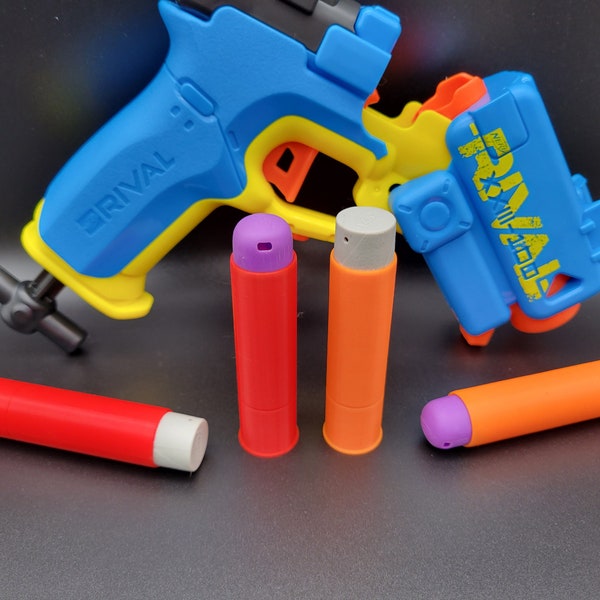 Mega Dart Shell Mod for Nerf Rival Pilot Blaster Gun Shotgun Slug Shells Rounds Casings Cartridges Break Action Nerf Pilot Toy Part