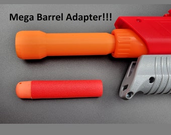 Mega Barrel Adapter For Dart Zone Max Stryker Ultimate Dart Blaster!!! Compatible with Nerf Sized Mega Darts