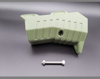 Empuñadura delantera para lanzador de dardos Nexus Pro Adventure Force, color verde militar personalizado, preimpresa en 3D, empuñadura delantera Picatinny para bomba de carga.