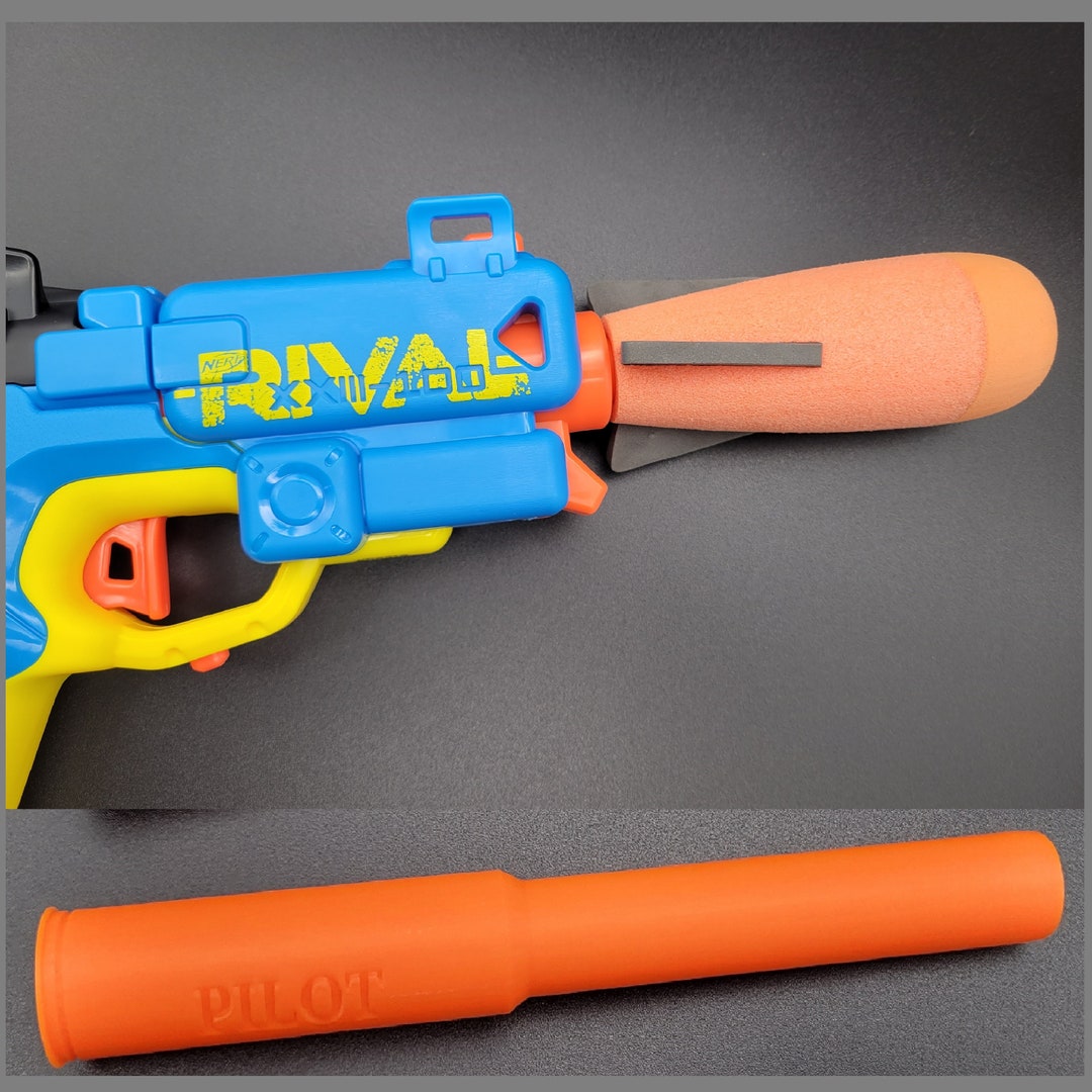 For Nerf Rival Pilot Blaster Triple Feature Rocket Launcher Shotgun Blast Sharp Shooter Barrel Toy Gun Mod Modding Part Missile Firing Etsy