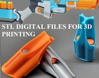Digital Files - Short Dart Shell For Sledgefire Blaster | STL For 3d Printing: Triple Shot Shells Compatible With Nerf Zombie Sledge Fire