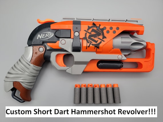 Nerf Zombie Strike Hammershot Blaster with 5 Nerf Zombie Strike Darts 