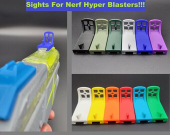 3D Printed Sight for Nerf Hyper Blasters! Globe Ball Crosshair Aiming Design! Friction Fit!