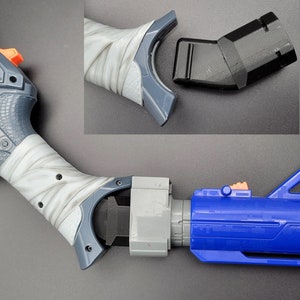 Shoulder Stock Attachment Point Part for Sledgefire Blaster -Stock Replacement- Aftermarket Mod 3d Print For Nerf Sledge fire - Toy Gun Part