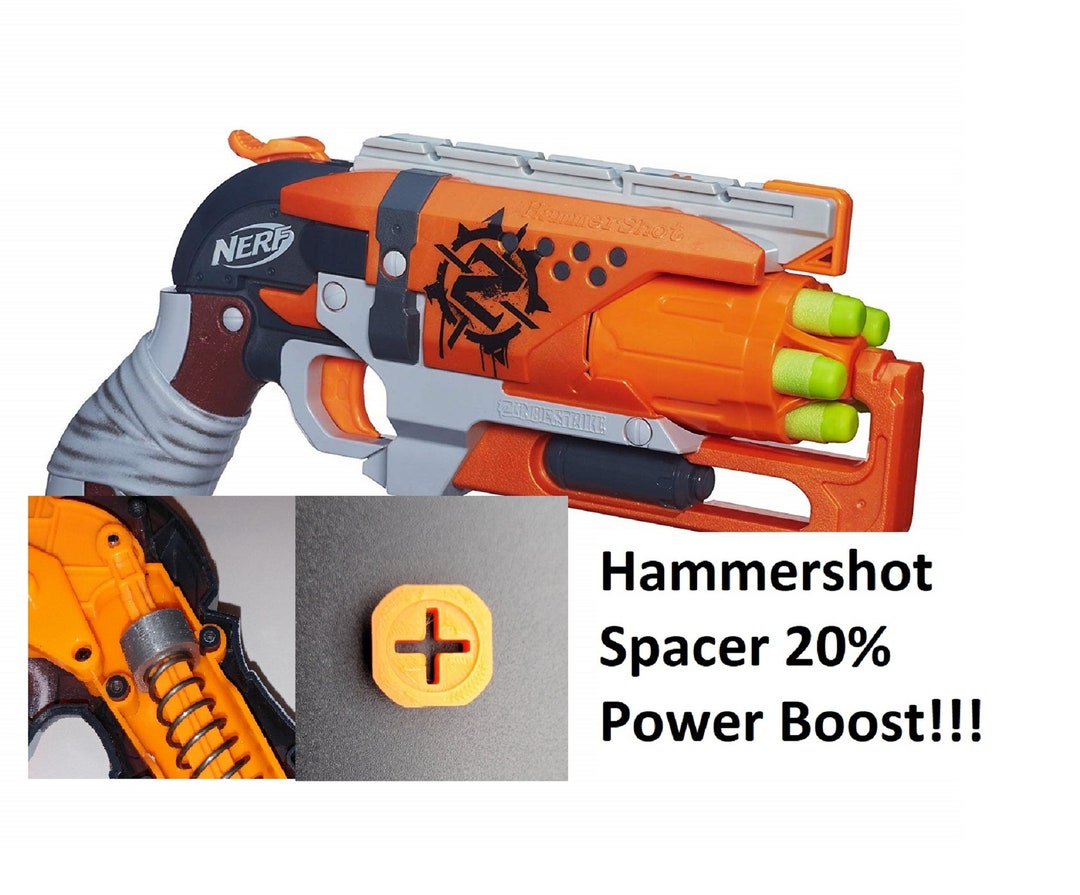 For Nerf Hammershot Blaster - Spring Spacer 3D Printed
