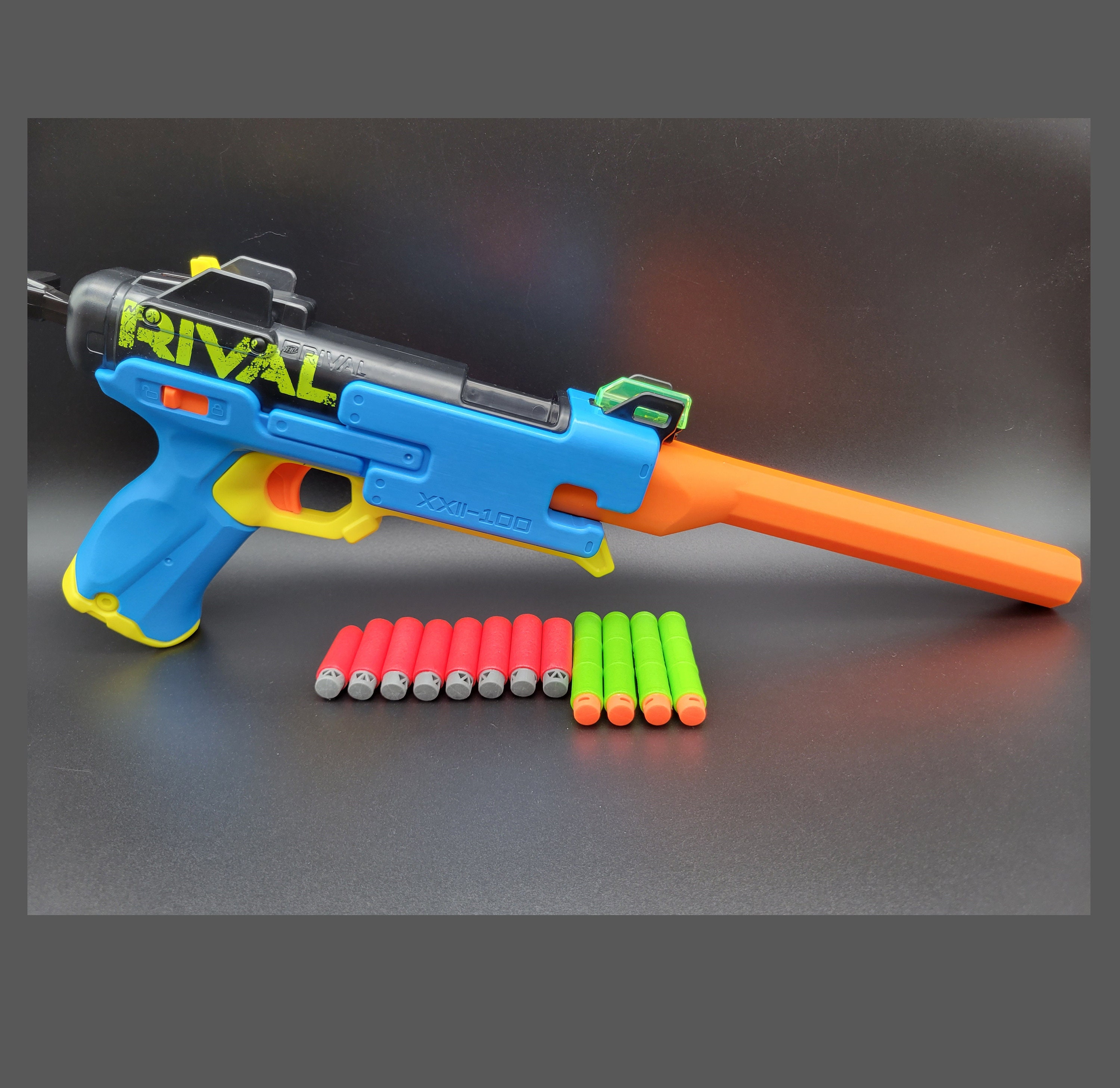 Full Length / Double Short Dart Shell Mod for Nerf Rival Pilot Blaster Toy  Gun