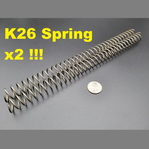 K26 Spring x2 | K 26 11 inch Compression Coil Spring For Nerf & other Blaster Projects Modding ie: Kronos, Hades, Jupiter, Helios, etc