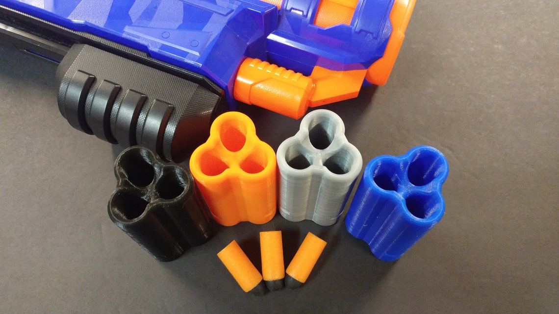 3D Triple Shot Shell for Nerf Trilogy DS-15 & Shellstrike DS-6 - Etsy ...