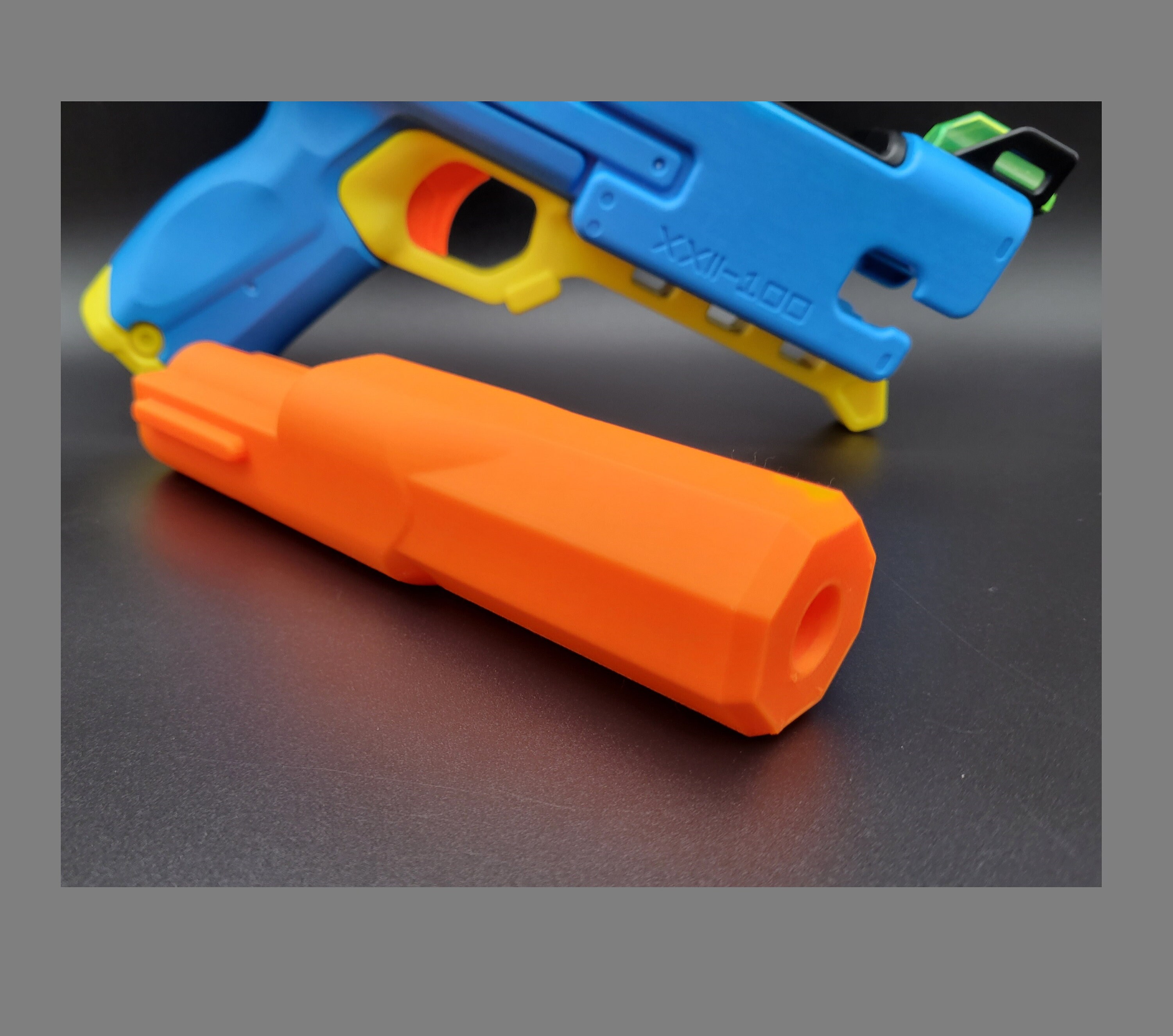 In Line Clip Mod For Nerf Rival Fate Dart Blaster InLine Clip - 4 Short | Half Length Dart Capacity Toy Pistol Gun In Line Part