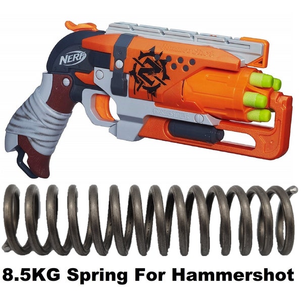 8.5 Kg Spring For Nerf Hammershot Blaster - Mod Upgrade - Zombie Strike Power Boost! Aftermarket Mod Sweet Revenge Compatible - Toy Gun Part