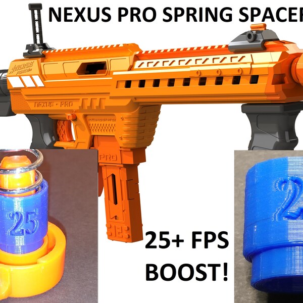 Spring Spacer For Adventure Force Tactical Strike Nexus Pro Ultimate Dart Blaster 25+FPS Power Boost! Aftermarket Mod - Toy Gun Part