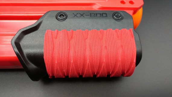 Red or Black - Easy Prime Foam Padded Grip for Takedown Blaster