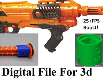 STL Digitale Datei für 3D-Druck - Spring Spacer für ConQuest Pro Ultimative Dart Blaster Adventure Force 25 + FPS Power Boost!