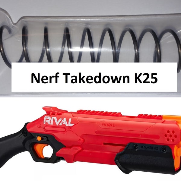 K25 Spring for Takedown Blaster - High Powered K 25 Coil Spring Mod For Nerf Rival Blaster Takedown XX-800 - Toy Gun Part