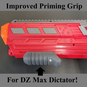 Front Priming Grip Slim Style For Dart Zone Pro Max Dictator Ultimate Dart Blaster Mod w/ Hardware Comfortable Pump Prime Picatinny Foregrip