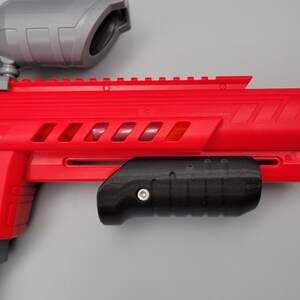 Front Priming Grip Slim Style For Dart Zone Pro Max Stryker Dart Blaster 3D Printed Mod w/ Hardware Pump Prime Angled Picatinny Foregrip