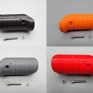 Front Priming Grip Slim Style For Dart Zone Pro Max Stryker Dart Blaster 3D Printed Mod w/ Hardware Pump Prime Angled Picatinny Foregrip