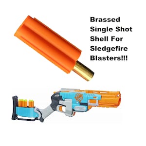 Nerf Sledgefire ブラスター ショットガン用 - 真鍮製シングルショット スナイパー ダーツ 弾薬シェル カートリッジ ラウンド - ゾンビ スレッジ ファイア シェル - おもちゃの銃のパーツ