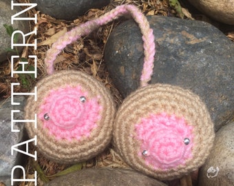 PATTERN ONLY - Crochet Boob Hanger