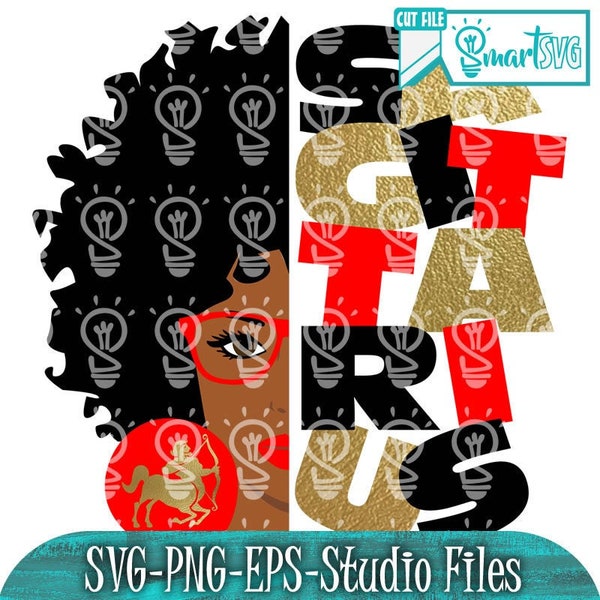 Half Face Sagittarius svg, birthday svg, birthday zodiac svg, birthday signs svg, sagittarius svg, sagittarius face svg, curly hair svg