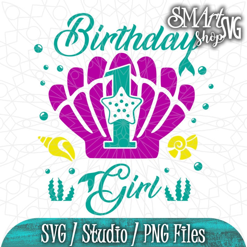 Download 1st Birthday Mermaid Svg First Birthday Svg 1st Birthday Etsy