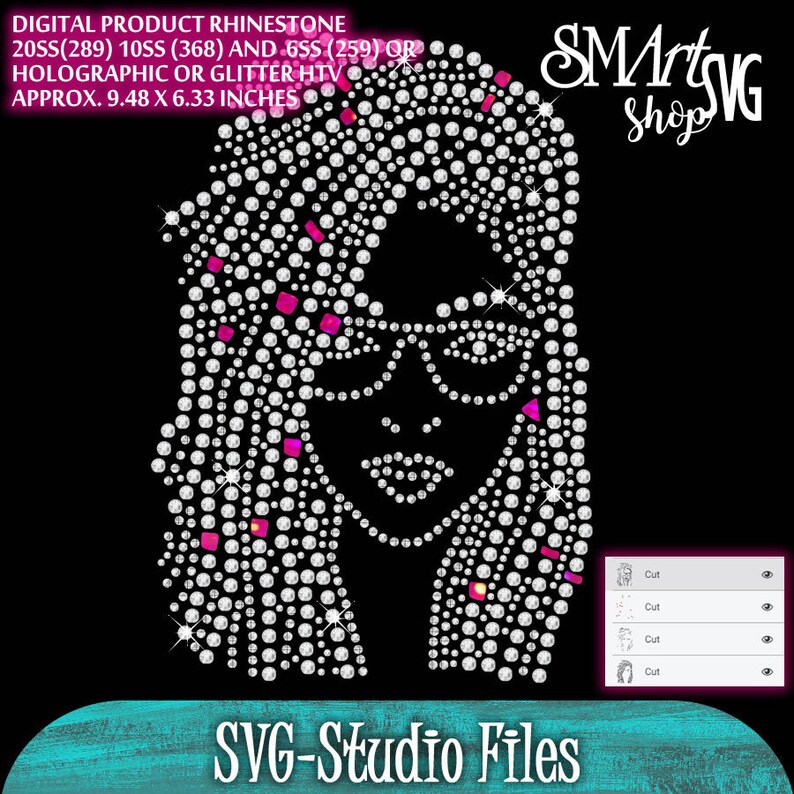 Download Black Girl Rhinestone svg Beauty afro black girl svg loc ...