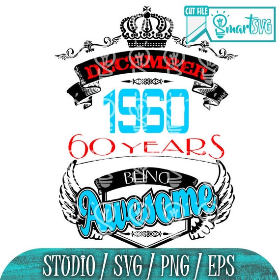 Download Vintage Birthday Svg Birthday Svg 60 Years Svg Its My Etsy