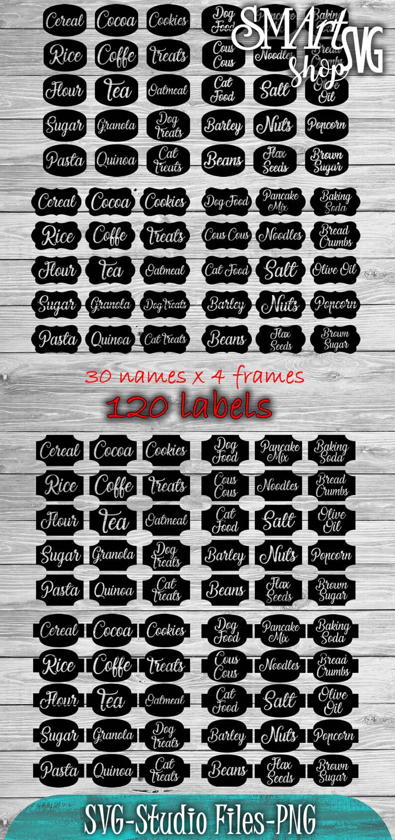 Download Home Sign Pantry Labels Svg Kitchen Labels Svg Kitchen Svg Spice Jar Labels Svg Pantry Organization Svg Canister Labels Svg Stamps Paper Party Supplies Tripod Ee